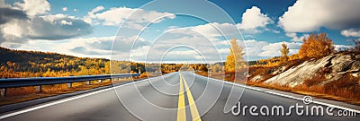 Vivid autumn scenery of maloja pass serpentine road, a popular travel destination in switzerland Stock Photo