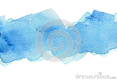 Vivid blue watercolor background Stock Photo