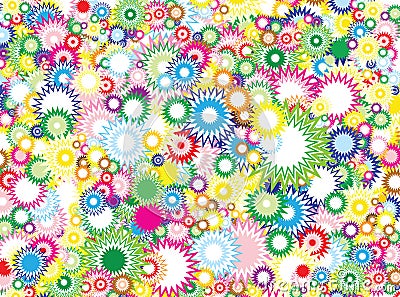 Vivid circles background Stock Photo