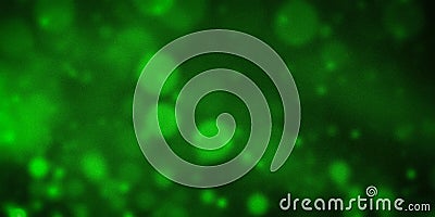 Vivid green gradient background with soft, glowing bokeh effect, creating an ethereal and enchanting atmosphere Stock Photo