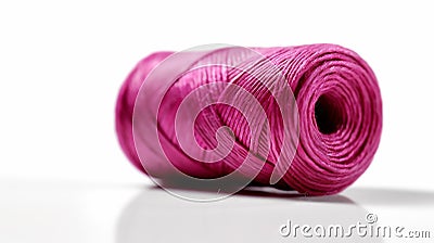 Vivid Magenta Vibrant Sewing Thread Stock Photo