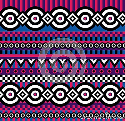 Vivid pop art pattern Vector Illustration