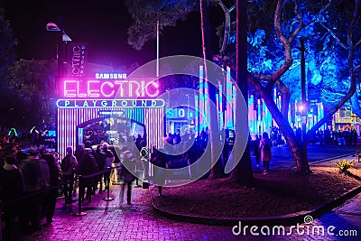 `Samsung Electric Playground` at the `Vivid Sydney` festival, Sydney, Australia Editorial Stock Photo