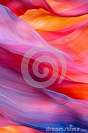 Vivid Wave of Streaming Spectrum Abstract Flow, Dynamic Swirl, Colorful Blend Of Modern Tech Stock Photo