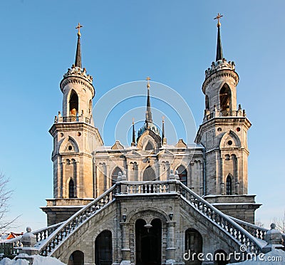 The Vladimir church in Bykovo. Stock Photo