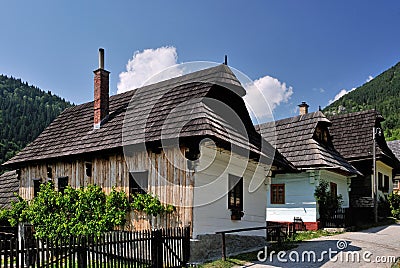 Vlkolinec, Liptov region, Slovakia, UNESCO Stock Photo