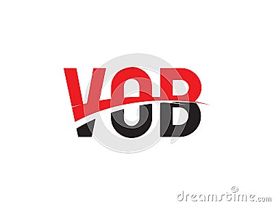 VOB Letter Initial Logo Design Vector Illustration Vector Illustration