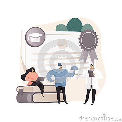 Vocational education abstract concept vector illustration. Vector Illustration