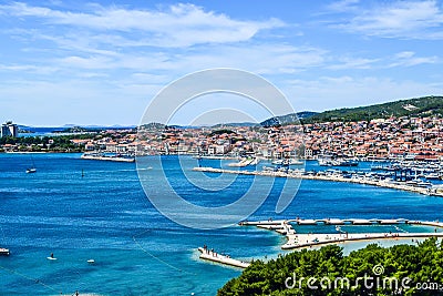 The Vodice cityscape Stock Photo