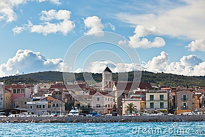 Vodice is a small town on the Adriatic coast in Croatia Stock Photo