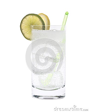 Vodka or Gin Tonic Cocktail Stock Photo