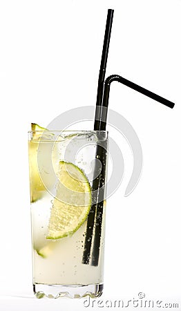 Vodka tonic cocktail Stock Photo