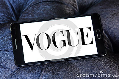 Vogue logo Editorial Stock Photo