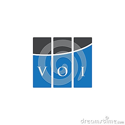 VOI letter logo design on WHITE background. VOI creative initials letter logo concept. VOI letter design Vector Illustration
