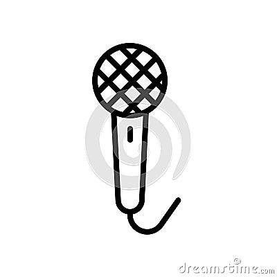 Voice recorder icon isolated on white background Vector Illustration