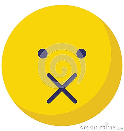 voice less, speechless Vector Isolated Icon which can easily modify or edit Vector Illustration