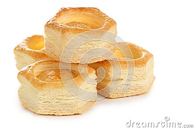 Vol-au-vent pastry shell Stock Photo