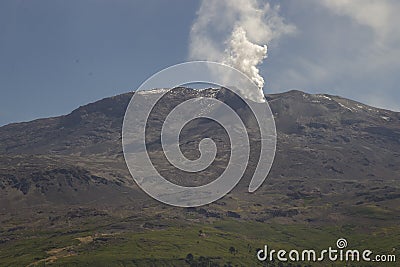 Volcan Copahue, Argentina. Stock Photo