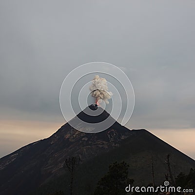 Volcan de fuego, Guatemala Stock Photo