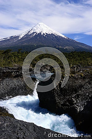 Volcan Osorno in Chile Stock Photo