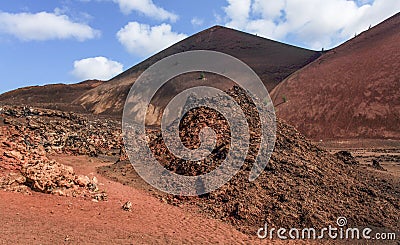Volcanic fumerole Stock Photo