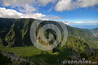 Tropical mountain cliff Stock Photo