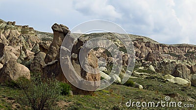 Volcanic Rock Formations in Devrent, Imaginary Valley, Cappadocia Stock Photo