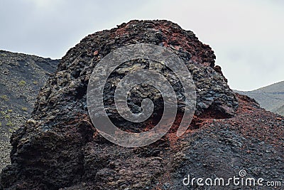 Volcanic rock of timanfaya Stock Photo