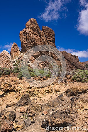 Volcanic rocks Stock Photo