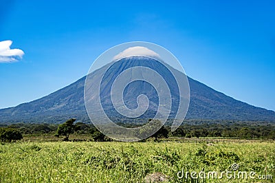 Volcano Concepcion on Ometepe Island in lake Nicaragua Stock Photo