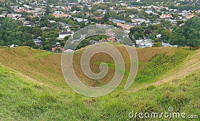 Volcano Crater Stock Photo