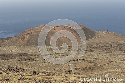 Volcano on El Hierro Island Stock Photo