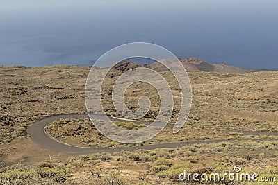 Volcano on El Hierro Island Stock Photo