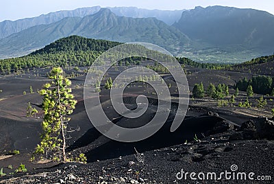 Volcano landscape Stock Photo