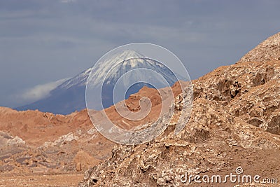 Volcano Lascar Atacama Desert Chile Stock Photo
