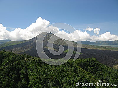 Volcano Mt. Agung, Bali Stock Photo