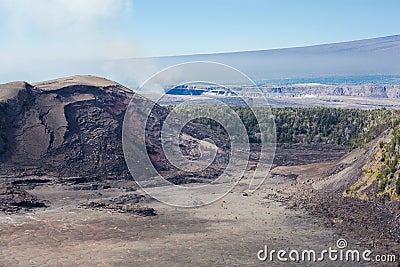 Volcano national park Stock Photo