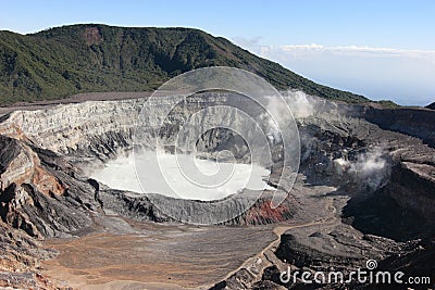 Volcano Poas Stock Photo