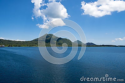 Volcano Rabaul, Papua New Guinea Stock Photo