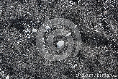 Volcano Sand at Reynisfjara Beach Stock Photo