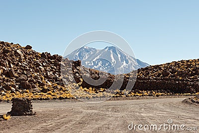 Volcanoes at Atacama desert Stock Photo