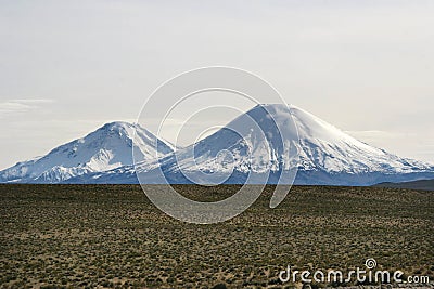 Volcanoes of Cotocotani Stock Photo