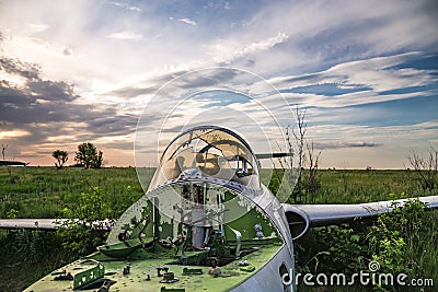 Volchansk, Ukraine - 18 June 2020: Old aircrafts Editorial Stock Photo