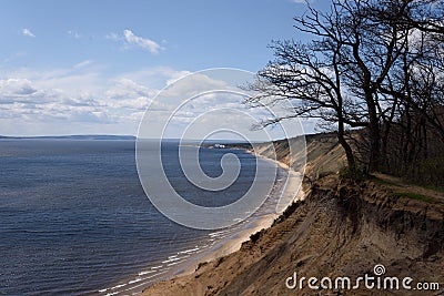 Volga river. Kuibyshev reservoir. Russia. Stock Photo