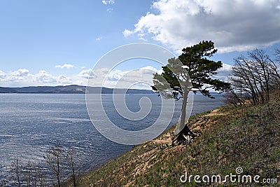 Volga river. Kuibyshev reservoir. Russia. Stock Photo