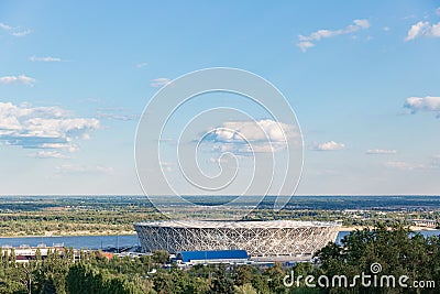 Volgograd Arena is an international-class football stadium built in Volgograd for the 2018 FIFA World Cup Editorial Stock Photo