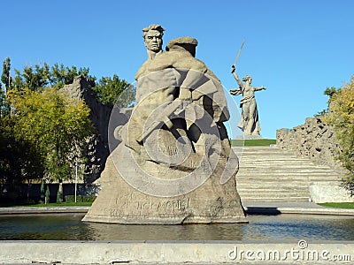 Volgograd, Mamayev Kurgan Stock Photo