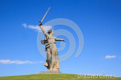 Volgograd monument Motherland calls, Russia Stock Photo