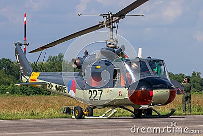 Dutch Navy UH-1B Huey helicopter Editorial Stock Photo