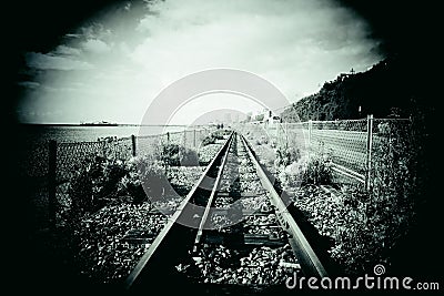 Volks railway on Brighton Seafront Stock Photo